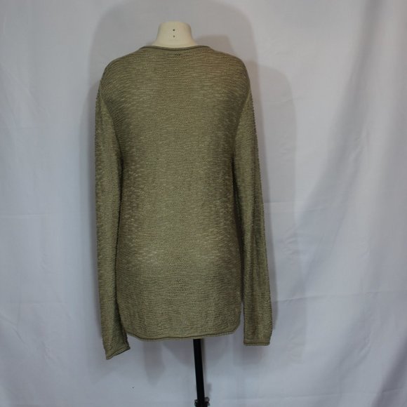 Gianni Versace Collection  Camel knit Sweater long sleeve Logo Size Medium - Picture 4 of 9